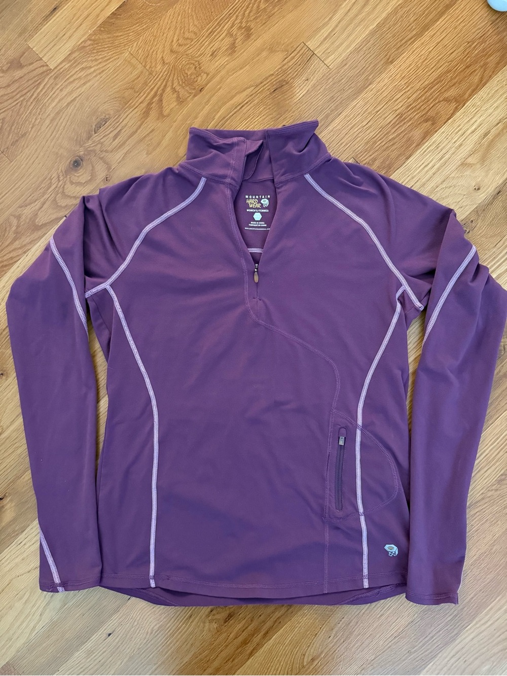 Mountain Hardwear Purple Half-Zip Athletic Pullover